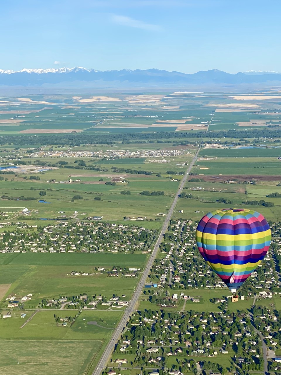 portrait belgrade montana hot air balloon view