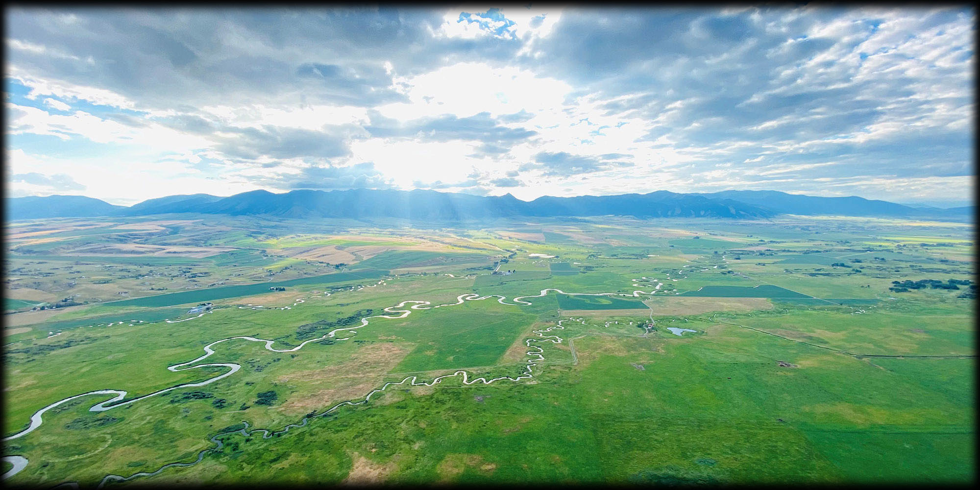 Gallatin Valley Montana Hot Air Balloon Spring View 2021